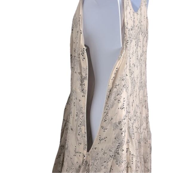 Rebecca Taylor Floral Print Godet Mini Dress Size 10 NWOT Fit & Flare Silk - Picture 10 of 16